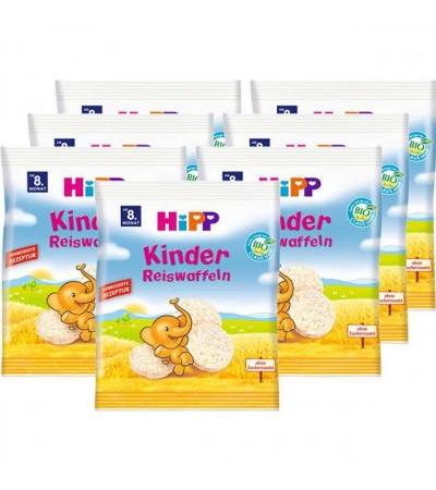 Детские рисовые лепешки с 8 месяцев HiPP Kinder Reiswaffeln 7 x 35 гр Hipp