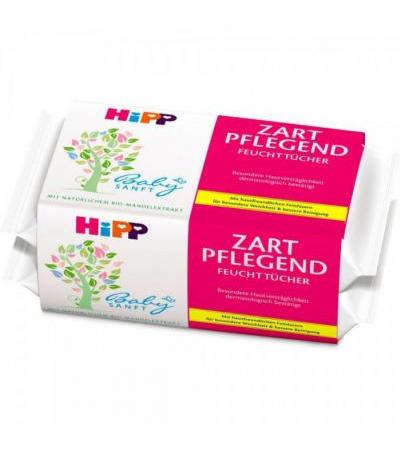 Детские влажные салфетки HiPP Babysanft Feucht-Tücher Zart Pflegend 56 шт Hipp
