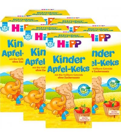 Детский яблочный кекс с 12 месяцев HiPP Kekse Kinder-Apfel-Keks 6 Х 150 гр Hipp
