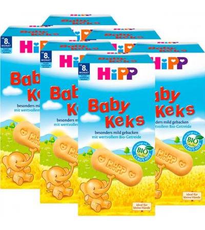 Детский кекс с 8 месяцев HiPP Kekse Baby Keks 6 х 150 гр Hipp
