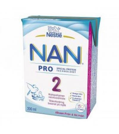 Детское питание NAN 2 готовый 200 мл Nestle