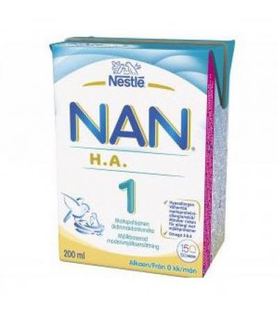 Детское питание NAN HA1 гипоалергенный готовый 200 мл Nestle