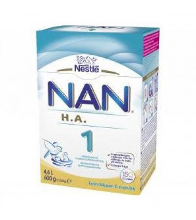 Детское питание NAN HA1 гипоалергенный сухое молоко 600 гр Nestle