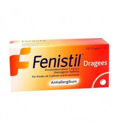 Драже для лечения аллергических заболеваний и зуда FENISTIL Dragees 100 шт FENISTIL