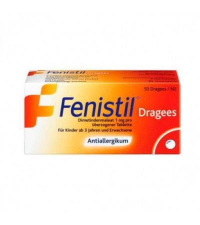 Драже для лечения аллергических заболеваний и зуда FENISTIL Dragees 50 шт FENISTIL