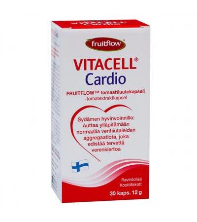 Экстракт томатов FRUITFLOW для улучшения кровообращения Vitacell Cardio 30 капсул Hankintatukku