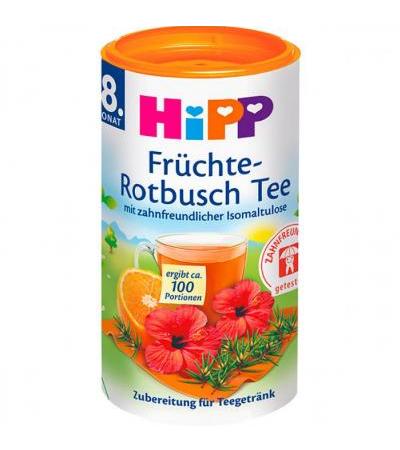 Фруктовый чай ройбуш для детей от 8 месяцев Hipp Instant-Tee Rotbusch-Tee zahnfreundlich 200 гр Hipp