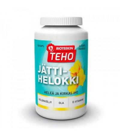 Гамма-линоленовая кислота+витамин E Teho Jättihelokki 160 капсул Bioteekki