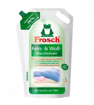 Гель-бальзам для стирки шерстяных и нежных тканей Frosch Fein- & Woll-Waschbalsam 1800 мл Frosch