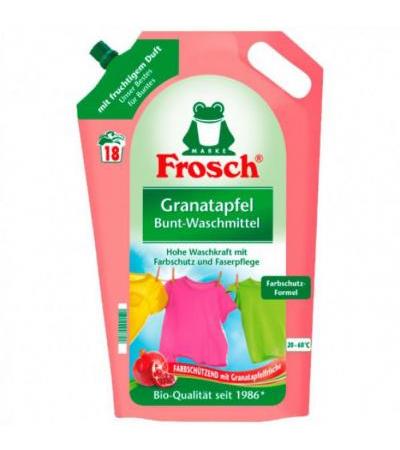 Гель для стирки белья гранат Frosch Flüssigwaschmittel Granatapfel Bunt-Waschmittel 1800 мл Frosch