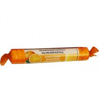 Глюкоза с апельсиновым вкусом  Glukospastill Med Appelsiinin 40 гр. Siripiri