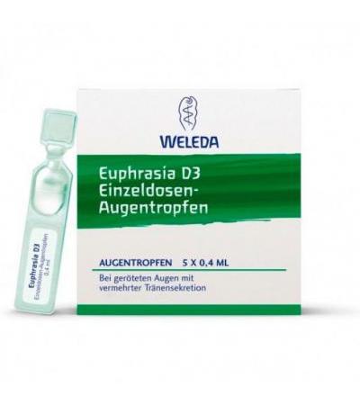 Капли для глаз Euphrasia D3 Augentropfen 5 Х 0,4 мл Weleda