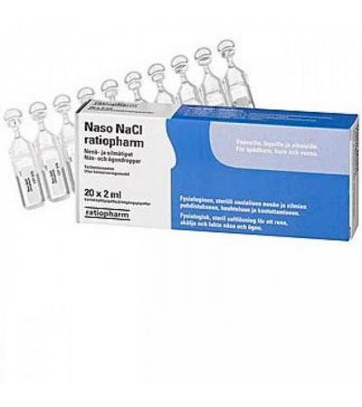 Капли для глаз и носа NASO NACL 20*2 ML RatioPharm