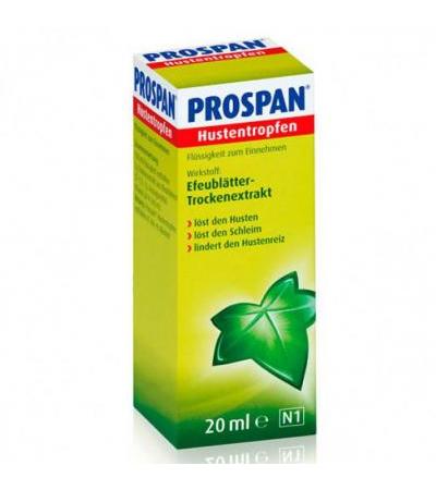 Капли от кашля PROSPAN Hustentropfen 20 мл Prospan