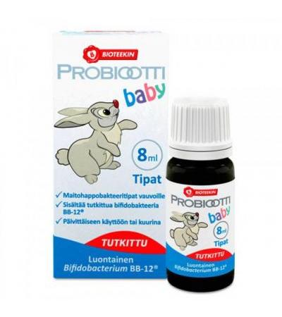 Капли с молочно-кислыми бактериями для маленьких детей Probiootti baby 8 мл Bioteekki
