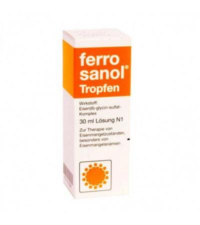 Капли с железом для младенцев FERRO SANOL Tropfen zum Einnehmen 30 мл UCB