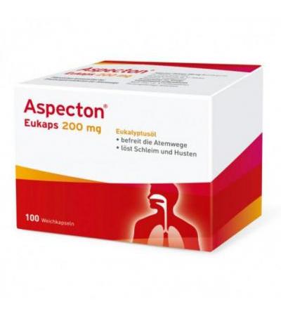 Капсулы от простуды дыхательных путей ASPECTON Eukaps 200 mg Weichkapseln 100 шт Aspecton