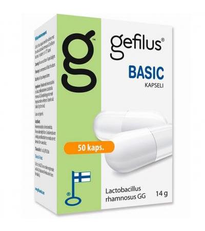 Капсулы с молочнокислыми бактериями Gefilus LGG Basic 50 шт. Gefilus