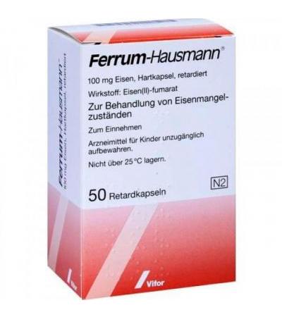 Капсулы с железом FERRUM HAUSMANN Retardkapseln 50 шт Vifor Pharma