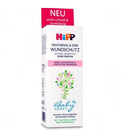 Крем для защиты ран с пантенолом и цинком HiPP Babysanft Panthenol & Zink Wundschutz 75 мл Hipp