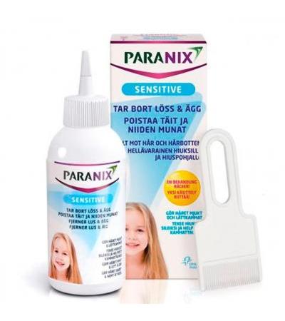 Лосьон для удаления вшей и гнид PARANIX SENSITIVE LIUOS 150 мл PARANIX