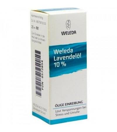 Масло лаванды для снятия напряжения и стресса Weleda LAVENDELÖL 10% 20 мл Weleda