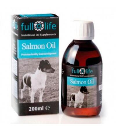 Масло лосося Salmon Oil Омега-3 для собак 200 мл Fullolife