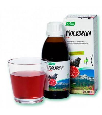 Молочная сыворотка с фруктами для кишечника Molkosan Fruit 200 мл A.Vogel