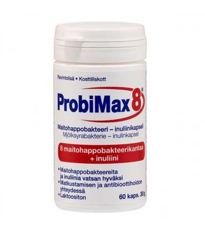 Молочнокислые бактерии ProbiMax 8 60 капсул Hankintatukku