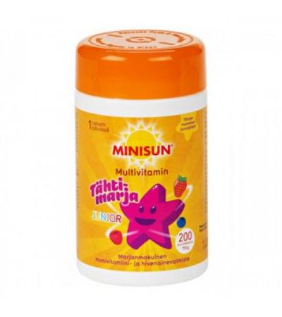 Мультивитаминный комплек с ягодами для детей Minisun JUNIOR 200 шт