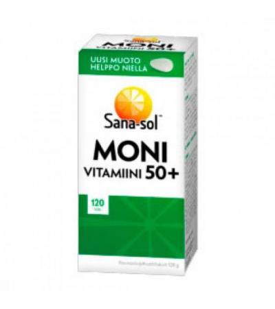 Мультивитаминный комплекс Monivitamiini 50+ 120 таблеток Sana-Sol