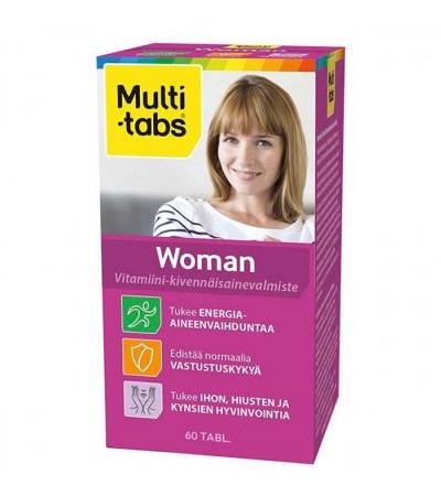 Мультивитаминный-минеральный комплекс для женщин Woman 60 таблеток Multi-Tabs