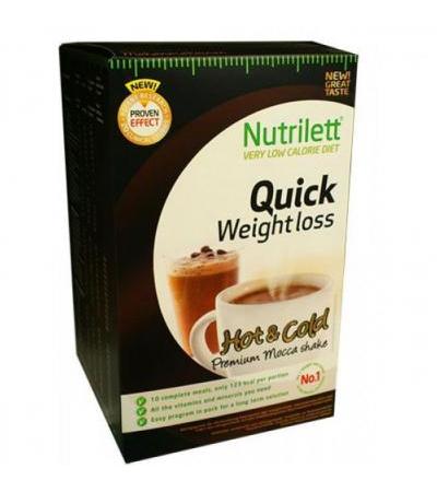 Напиток для похудения Мокка  Quick Weight Loss Hot & Cold Mocca 10 х 33 гр. Nutrilett