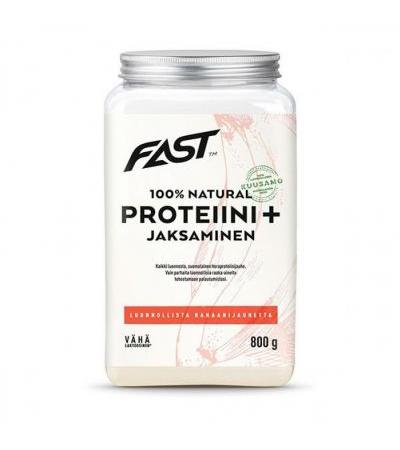 Напиток для выносливости с бананом NATURAL PROTEIINI + JAKSAMINEN 800 гр FAST