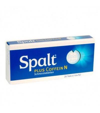 Обезболивающие таблетки с кофеином SPALT Plus Coffein N Tabletten 20 шт Spalt