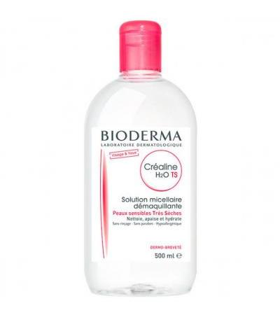 Очищающий мицеллярный раствор для нежной кожи лица BIODERMA CREALINE TS H2O 500 мл BIODERMA