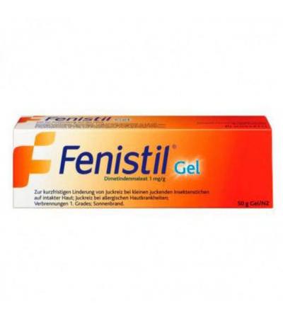 Охлаждающий гель с антиаллергическим агентом от зуда и жжения FENISTIL Gel 50 гр FENISTIL