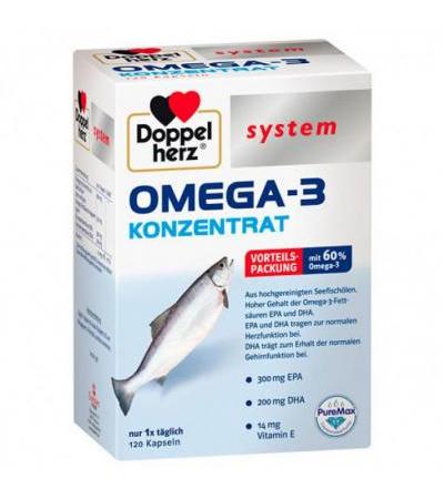 Омега-3 система концентрат Omega-3 konzentrat капсулы 120 шт DoppelHerz