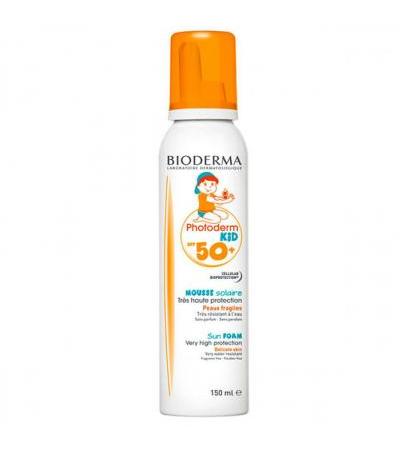 Пена спрей от солнца для детей BIODERMA PHOTODERM KID SPF50+ MOUSSE SOLAIRE SPRAY 150 мл BIODERMA