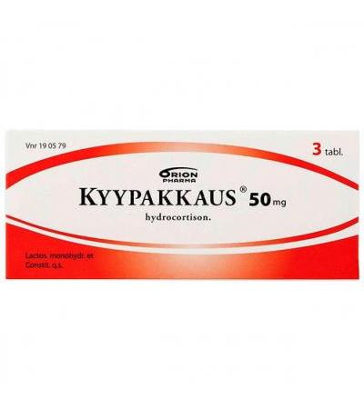 Первая помощь при укусах змей пчел и шмелей KYYPAKKAUS 50 MG TABLETTI 3 шт Orion Pharma