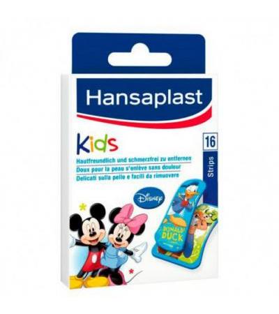 Пластырь детский полоски HANSAPLAST Junior Strips 16 шт HANSAPLAST