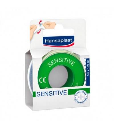 Пластырь для чувствительной кожи HANSAPLAST Fixierpfl.Sensitive 1,25 cm x 5 m HANSAPLAST