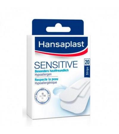 Пластырь для чувствительной кожи полоски HANSAPLAST Sensitive Strips 20 шт HANSAPLAST