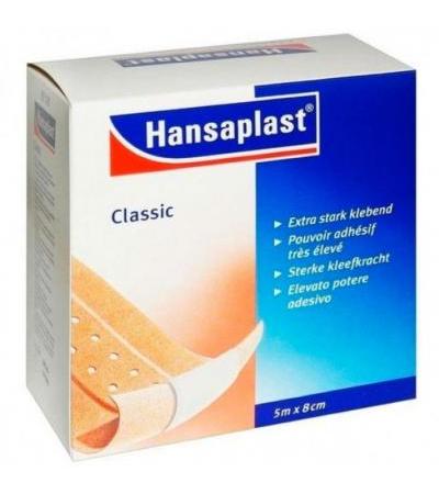 Пластырь HANSAPLAST Classic Pflaster 8 cm x 5 m HANSAPLAST