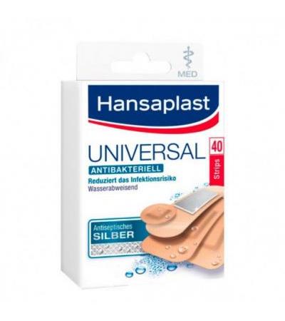 Пластырь универсальный полоски HANSAPLAST med Universal Strips 40 шт HANSAPLAST