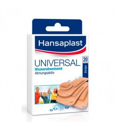 Пластырь универсальный полоски HANSAPLAST Universal Strips waterres 20 шт HANSAPLAST