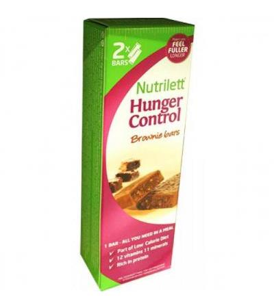 Плитки для похудения домашняя Hunger Control Brownie Bars 60 гр. х 2 шт. Nutrilett