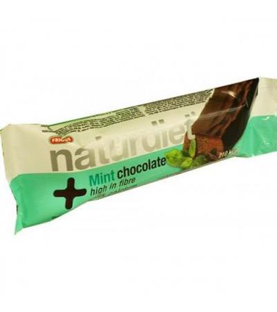 Плитки для похудения  с шоколадом и мятой Mint Chocolate + High In Fibre 58 гр. х 1 шт. Naturdiet