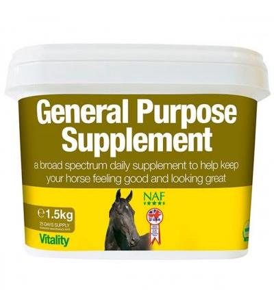 Подкормка для поддержания хорошего состояния лошадей NAF General Purpose Supplement 1500 гр NAF