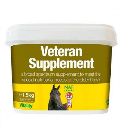 Подкормка для поддержания хорошего состояния пожилых лошадей NAF Veteran Supplement 1500 гр NAF